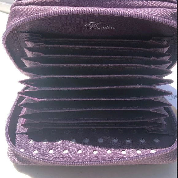 Buxton Handbags - NWT BUXTON RFID LEATHER PURPLE WALLET